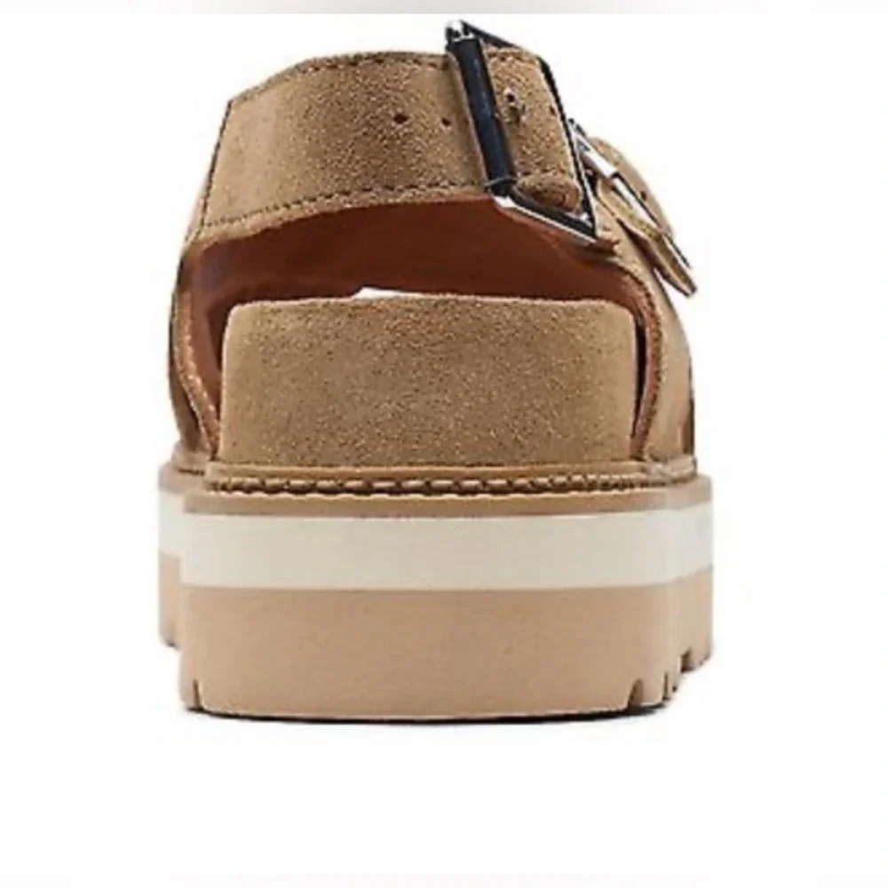 Clarks Orianna Roam Dark Sand Sable Fonce Tan Sandals Size 8.5 - Picture 5 of 16